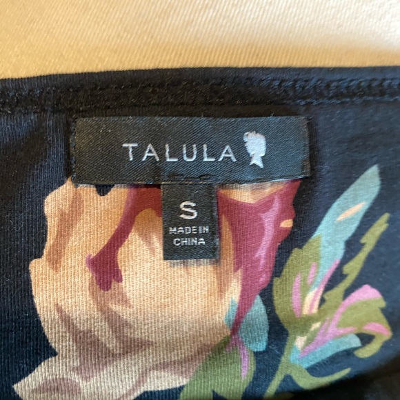 Talula black skirt with floral design - Picture 2 of 2